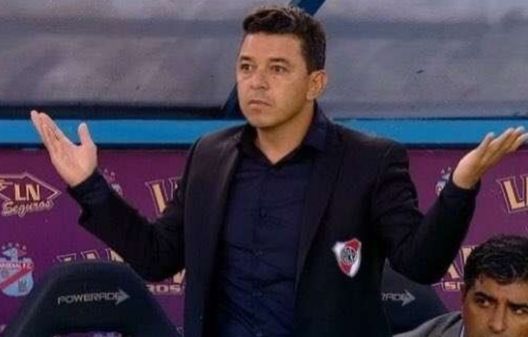 Marcelo Gallardo, tecnico del River Plate, incredulo Marcelo Gallardo, tecnico del River Plate, incredulo