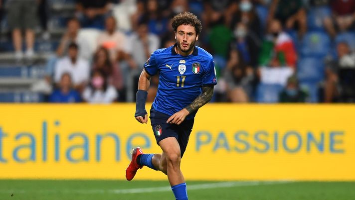 Davide Calabria, terzino destro del Milan, qui con la maglia della Nazionale (Getty Images) 