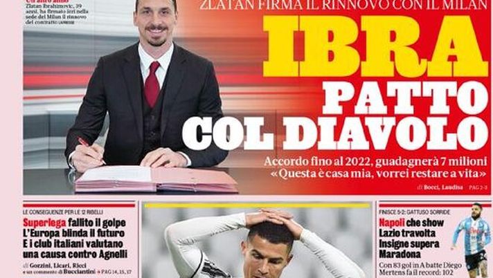 La Gazzetta dello Sport, la prima pagina di oggi, venerdì 23 aprile 2021 La Gazzetta dello Sport, la prima pagina di oggi, venerdì 23 aprile 2021
