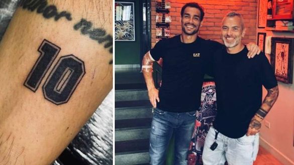 FOTO ATP 250 Napoli, Fognini omaggia Maradona: si fa tatuare la numero 10- immagine 2