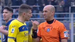 Inter-Verona, Fabbri: “Duda? Furbizia! Non fermo il gioco per ste puttanate!”