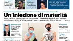 Prima Pagina, Giornale di Sicilia: “Un’iniezione di maturità. Calo dei ricoveri, gli ospedali si riconvertono”