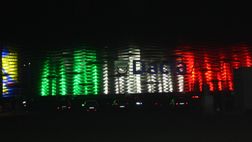 6 maggio: tricolore e vessillo friulano illuminano lo Stadio Friuli
