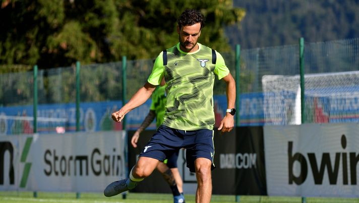 AURONZO DI CADORE, ITALY - AUGUST 25: Marco Parolo of SS Lazio during the SS Lazio training camp on August 25, 2020 in Auronzo di Cadore, Italy. (Photo by Marco Rosi - SS Lazio/Getty Images) Intervista a Marco Parolo: Lazio, è il momento delle decisioni forti- immagine 2