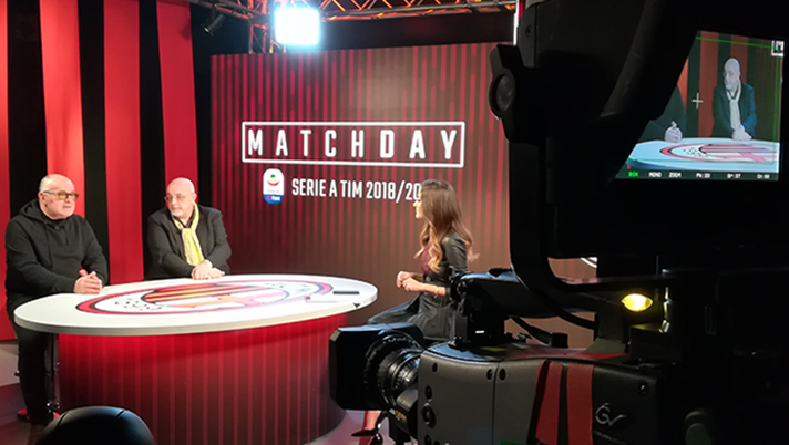 Furio Fedele, Luca Serafini e Giorgia Palmas negli studi di Milan TV (credits: acmilan.com) Furio Fedele, Luca Serafini e Giorgia Palmas negli studi di Milan TV (credits: acmilan.com)