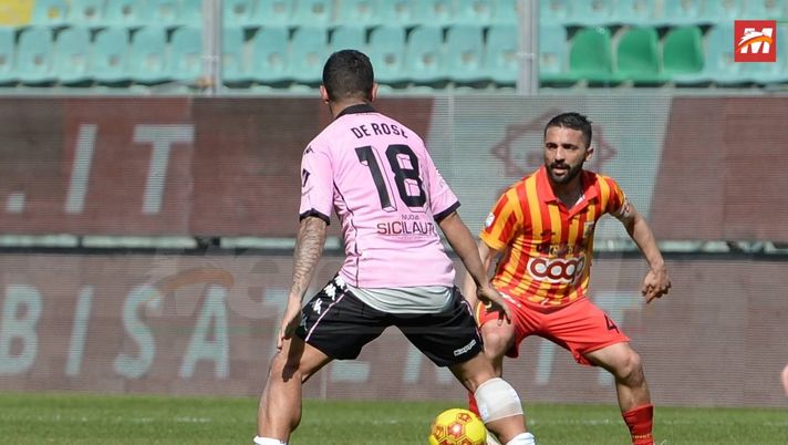 Palermo, De Rose ammonito a Pagani: salterà il match contro il Monopoli
