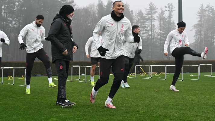 Malick Thiaw AC Milan allenamento Milanello