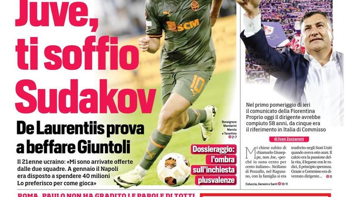 EDICOLA / CdS: Zhang non convince Oaktree, niente proroga del prestito. Acerbi… - immagine 1