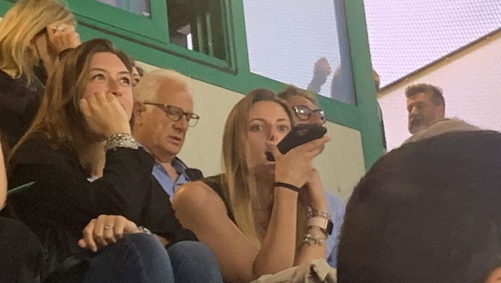 FOTO FeralpiSalò-Palermo, l’agente Tullio Tinti in tribuna per la semifinale playoff Palermo