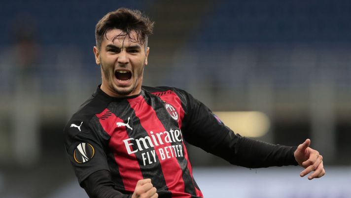 Brahim Diaz esulta dopo il gol in Milan-Sparta Praga d'Europa League (credits: Getty Images) 