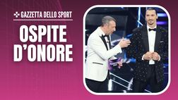 Milan, Ibrahimovic a Sanremo: siparietto con Amadeus e la gag su Mattarella