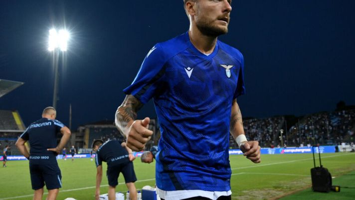EMPOLI, ITALY - AUGUST 21: Ciro Immobile of SS Lazio before the Serie A match between Empoli FC v SS Lazio at Stadio Carlo Castellani on August 21, 2021 in Empoli, Italy. (Photo by Marco Rosi - SS Lazio/Getty Images) Lazio, Immobile tra palestra e campo: le novità di oggi. Ancora out Zaccagni - immagine 1