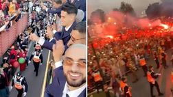 VIDEO Marocco, è festa sul bus scoperto: Rabat in delirio