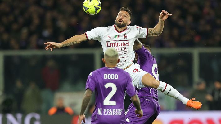 Olivier Giroud AC Milan Fiorentina-Milan Serie A 2022-2023