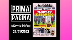 Prima pagina Gazzetta dello Sport: “Il Milan è sparito”