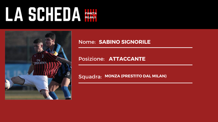 Sabino Signorile AC Milan scheda 
