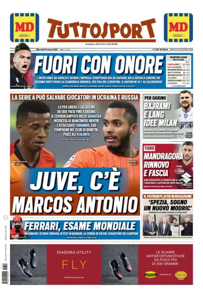 EDICOLA TS – Inter, fuori con onore. Il rosso a Sanchez frena la rimonta - immagine 1