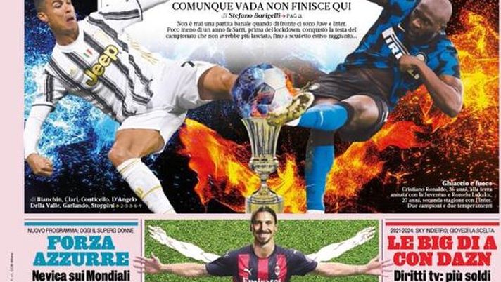 La Gazzetta dello Sport, la prima pagina di oggi, martedì 9 febbraio 2021 La Gazzetta dello Sport, la prima pagina di oggi, martedì 9 febbraio 2021