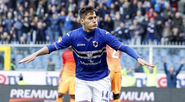 Patrick Schick, attaccante della Sampdoria (credits: GettyImages). 