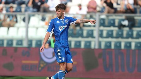 EMPOLI, ITALY - SEPTEMBER 26: Mattia Viti of Empoli FC in action during the Serie A match between Empoli FC and Bologna FC at Stadio Carlo Castellani on September 26, 2021 in Empoli, Italy. (Photo by Gabriele Maltinti/Getty Images) EMPOLI, ITALY - SEPTEMBER 26: Mattia Viti of Empoli FC in action during the Serie A match between Empoli FC and Bologna FC at Stadio Carlo Castellani on September 26, 2021 in Empoli, Italy. (Photo by Gabriele Maltinti/Getty Images)