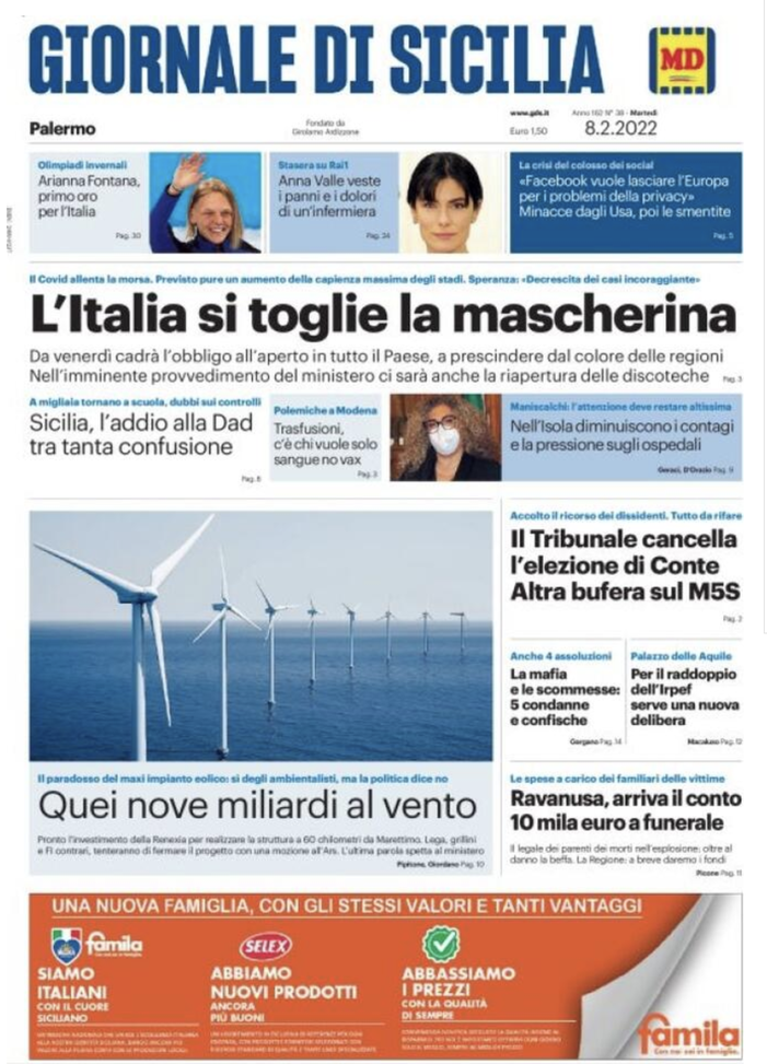 prima pagina