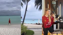 Luna di miele o vacanze da separati? Wanda e Icardi alle Maldive, il commento di L-Gante