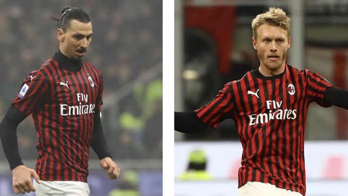 Ibrahimovic Kjaer AC Milan News (credits: GETTY images) 