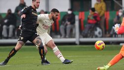 Hernandez è il primo difensore a segnare tre doppiette nella storia del Milan