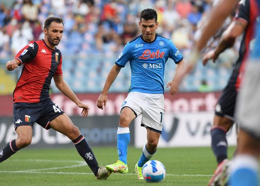 Hirving Lozano (Photo by SSC NAPOLI via Getty Images) napoli lozano genoa