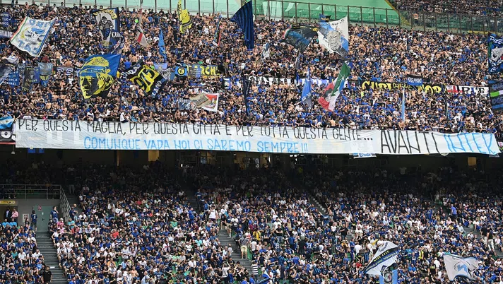 Inter Samp Curva Nord tifosi