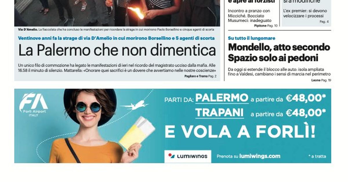 Prima Pagina, Giornale di Sicilia: "Via al ritiro per una squadra da completare" - Vimarsana News