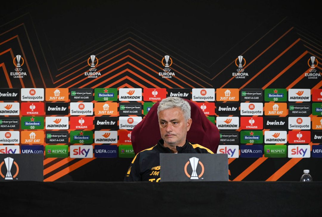 Mourinho e Mancini in conferenza stampa in vista di Roma-Salisburgo – FOTO GALLERY - immagine 9