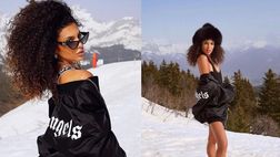 Jessica Aidi non teme il freddo: la fidanzata di Verratti si “spoglia” sulla neve. Polemiche per…