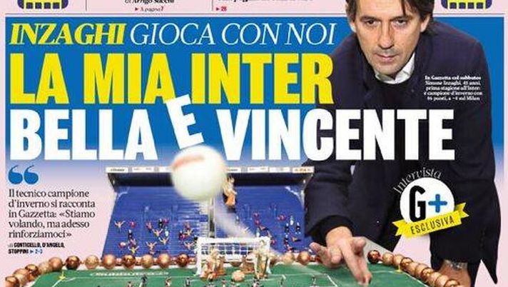 Prima Pagina, La Gazzetta dello Sport: “Ferrero passerà le feste a casa”  Prima Pagina