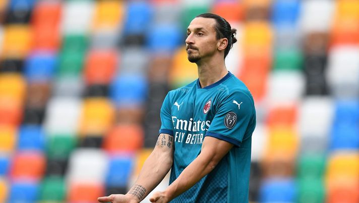 Zlatan Ibrahimovic (attaccante AC Milan) durante Udinese-Milan 1-2 (Serie A 2020-2021) | AC Milan News (Getty Images) 