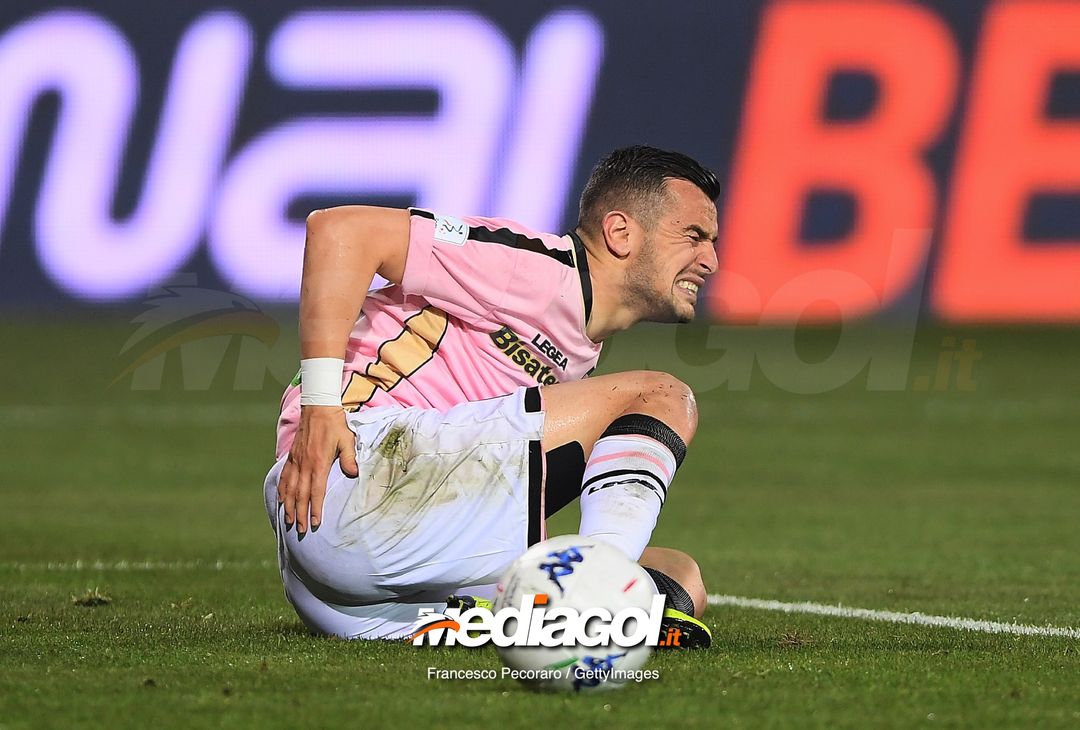  during the Serie B match between Benevento and Carpi FC at Stadio Ciro Vigorito on April 14, 2019 in Benevento, Italy. 