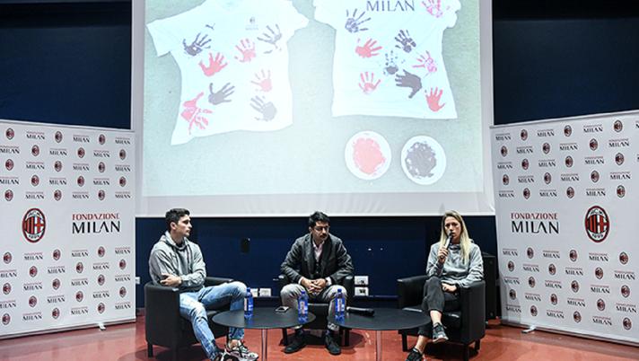 Caldara e Vitale per Fondazione Milan, @acmilan Caldara e Vitale per Fondazione Milan, @acmilan