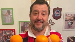 Milan-Inter, Salvini: “Ho finito le pere, mi spremo 3 arance”