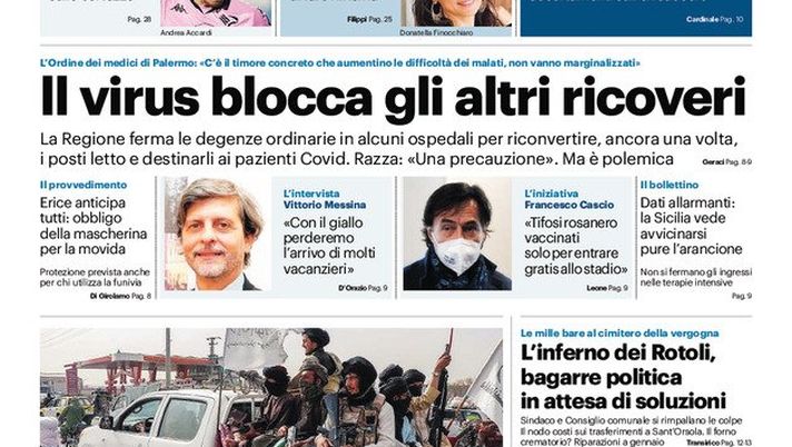 Prima Pagina, Giornale di Sicilia: “Difesa bunker, il Palermo punta sulle certezze” Prima Pagina, Giornale di Sicilia: “Difesa bunker, il Palermo punta sulle certezze”