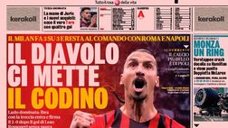 Prima Pagina, La Gazzetta dello Sport: “Il Diavolo ci mette il codino”