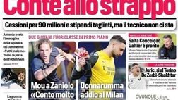 Prima Pagina, Corriere dello Sport: “Con Gattuso per vincere. Conte allo strappo. Donnarumma, addio al Milan e c’è la Juve”