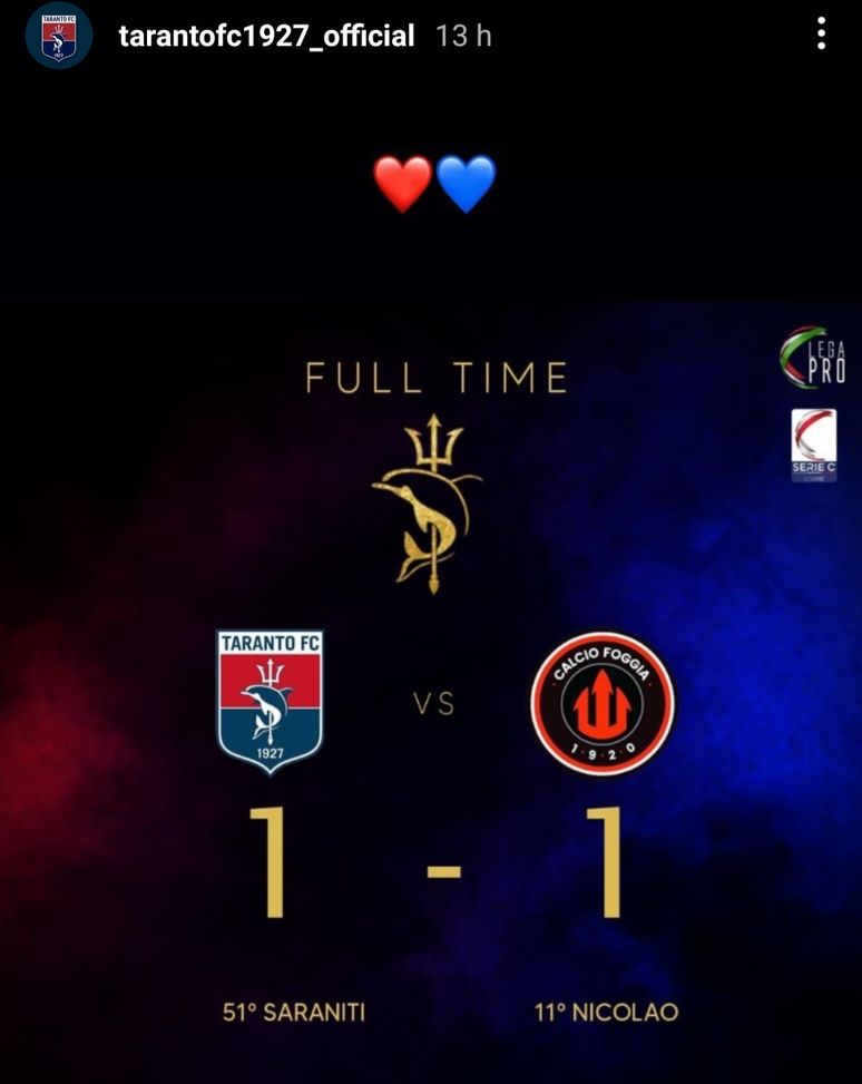 Foggia, è sempre tabù Taranto: decisiva nel derby la papera del giovane Dalmasso- immagine 2