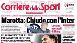 PRIMA PAGINA CORRIERE DELLO SPORT OGGI: “Il Barcellona allo scoperto su Lobotka”