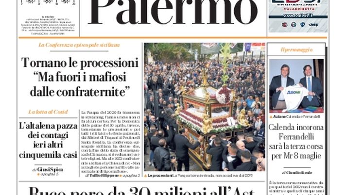 Prima Pagina, La Repubblica-Palermo: “Buco nero da 30 milioni all’Ast” - immagine 1