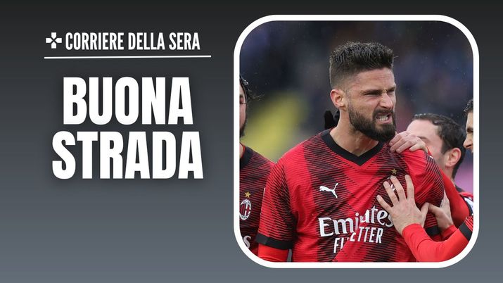 esultanza gol Olivier Giroud AC Milan Empoli-Milan 0-3 Serie A 2023-2024