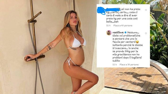 “C’è chi svacca in gravidanza”: la Nasti risponde ad una follower ed è polemica - immagine 1
