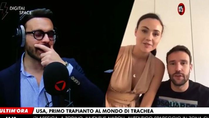 Zenga e Rosalinda Cannavò ospiti di RTL 