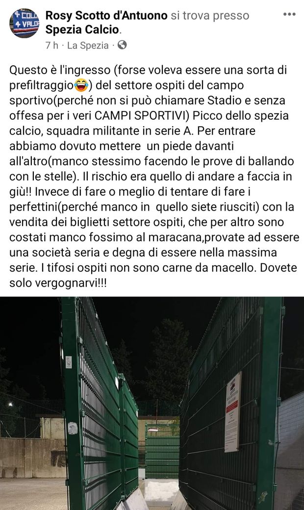Il derby dei passi stretti: disavventure sampdoriane al settore ospiti di Spezia…- immagine 3