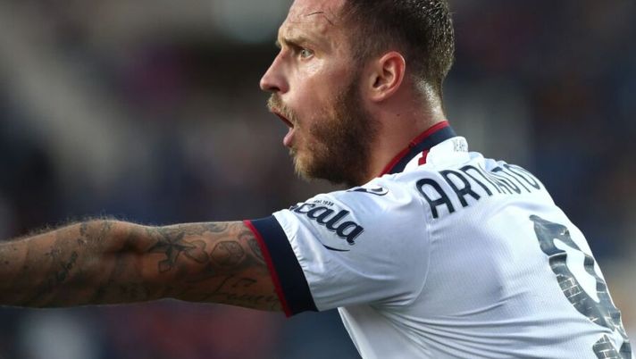 BERGAMO, ITALY - AUGUST 28: Marko Arnautovic of Bologna FC reacts during the Serie A match between Atalanta BC and Bologna FC at Gewiss Stadium on August 28, 2021 in Bergamo, . (Photo by Marco Luzzani/Getty Images) Bologna, Arnautovic e un problema che si trascina da tempo: cosa filtra sullo stop - immagine 1