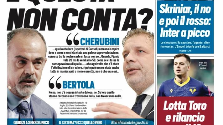 EDICOLA TS – Skriniar, il no e poi il rosso: Inter a picco - immagine 1
